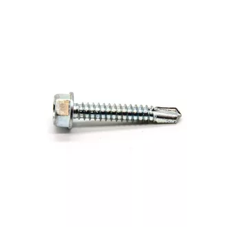   Șurub autofiletant cu cap hexagonal pentru tablă DIN 7504K, zincat 4,2 x 19 mm