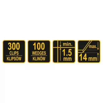 VOREL Set nivelare pavaj 400 piese (300 baze + 100 pene)