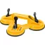 VOREL Clema placa de sticla tripla 3 x 115 mm 100 kg