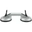 VOREL Clema placa de sticla dubla aluminiu 2 x 115 mm 70 kg