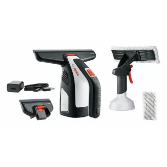   Set de curățat geamuri fără fir BOSCH cu încărcător Micro USB GlassVac
