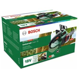   Motoferăstrău fără fir BOSCH UniversalChain 18 (fără baterie și încărcător)