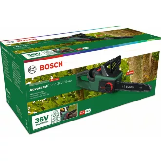   Motoferăstrău fără fir BOSCH AdvancedChain 36V-35-30 (1 baterie de 2,0 Ah + încărcător)