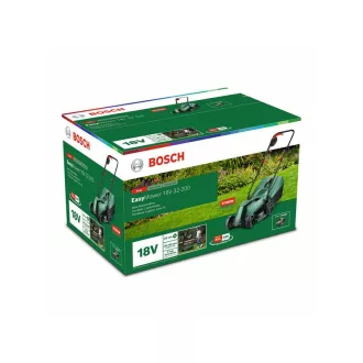   Mașină de tuns iarba fără fir BOSCH EasyMower 18V-32 într-o cutie de carton (1 x baterie de 4,0 Ah + încărcător)