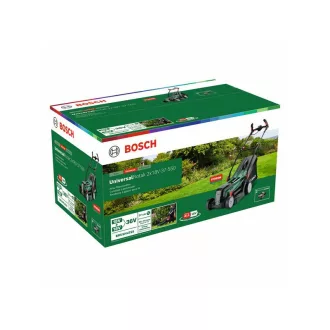   Mașină de tuns iarba cu baterie dublă BOSCH UniversalRotak 2 x 18V-37-550 (2 x baterie 4,0 Ah + încărcător)