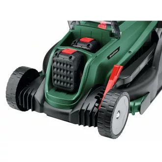   Mașină de tuns iarba cu baterie dublă BOSCH UniversalRotak 2 x 18V-37-550 (2 x baterie 4,0 Ah + încărcător)