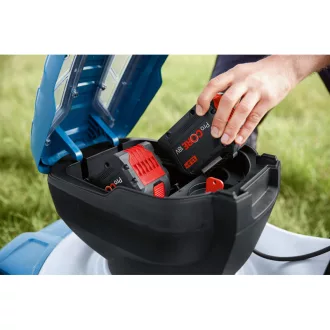   Mașină de tuns iarba cu baterie dublă BOSCH BITURBO cu carcasă metalică GRA 18V2-46 (fără baterie și încărcător)