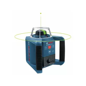   BOSCH GRL 300 HVG verde Laser rotativ + Receptor laser LR 1G + Telecomandă RC 1 + Suport WM 4