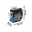 BOSCH Laser liniar 3 x 360° GLL 3-80 C + trepied BT 150
