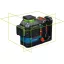 Nivel cu laser pe acumulator BOSCH GLL 18V-120-33 CG in L-BOXX 136 (1 x 4,0 Ah acumulator + încărcător rapid) IP65