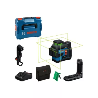   BOSCH Laser combinat cu baterie GLL 12V-100-33 CG IP 65 (1 x 2,0 Ah baterie+încărcător+suport LB10) în L-BOXX 136