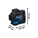 BOSCH Laser combinat cu baterie GLL 12V-100-33 CG IP 65 (1 x 2,0 Ah baterie+încărcător+suport LB10) în L-BOXX 136