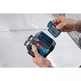   BOSCH Laser cu linii încrucișate 3 x 360° verde GLL 80-33CG + suport LB10 + cablu USB-C IP65