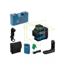 BOSCH Laser cu linii încrucișate verde GLL 80-33CG în valiză (1 x acumulator 3,0 Ah + cablu USB-C) IP65
