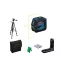 BOSCH Laser cu linie încrucișată (verde) GLL 20-22 G în husă de protecție + trepied BT 150 + țintă laser IP65