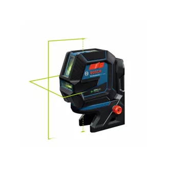   BOSCH Laser verde de nivelare automată linii încrucișate și puncte GCL 2-50 G + suport RM 10 + geantă IP64