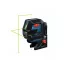 BOSCH Laser verde de nivelare automată linii încrucișate și puncte GCL 2-50 G + suport RM 10 + geantă IP64