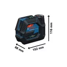 BOSCH Laser combinat pe baterie GCL 12V-50-22 CG IP 65 (1 x 2,0 Ah baterie+încărcător+suport RM20) în L-BOXX 136