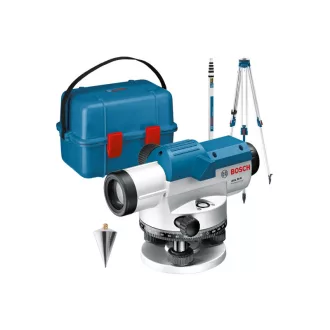   BOSCH Nivel optic GOL 26 D + trepied BT 160 + riglă de măsurare GR 500 + valiză IP54