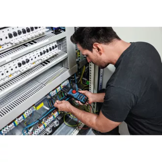   BOSCH Clește ampermetric GFM 1000-15 + afișaj LCD invers MH1 CAT IV 600 V / CAT III 1000 V