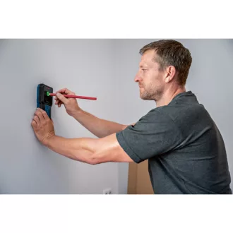   BOSCH Detector de pereți GMS 100-23 cu semnalizare găurire IP54
