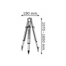 Suport laser trepied BOSCH 107-165 cm cu filet de montare 5/8" BT 170 HD