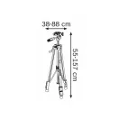 Trepied BOSCH pentru laser până la 55-157 cm cu filet de montare 1/4" BT 150