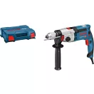 Burghiu cu impact BOSCH GSB 24-2 în carcasă + burghiu pentru lemn și set de tăietor circular