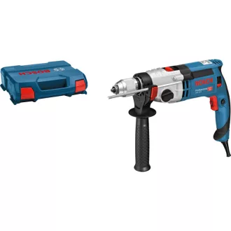   Burghiu cu impact BOSCH GSB 24-2 în carcasă + burghiu pentru lemn și set de tăietor circular