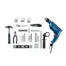 BOSCH Burghiu cu impact GSB 600 + set accesorii 100 piese în carcasă / 600 W