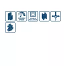 BOSCH Burghiu cu impact GSB 600 + set accesorii 100 piese în carcasă / 600 W