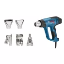BOSCH Pistol cu aer cald cu afișaj LCD GHG 23-66 în cutie L-BOXX + set duze / 2300 W