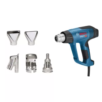   BOSCH Pistol cu aer cald cu afișaj LCD GHG 23-66 în cutie L-BOXX + set duze / 2300 W