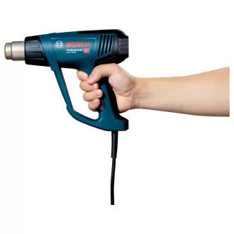   BOSCH Pistol cu aer cald cu afișaj LCD GHG 23-66 în cutie L-BOXX + set duze / 2300 W