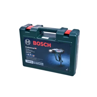   BOSCH Pistol cu aer cald cu afișaj LCD GHG 23-66 în cutie L-BOXX + set duze / 2300 W