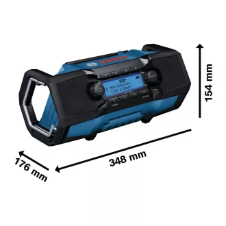   BOSCH Radio Bluetooth cu acumulator DAB+ GPB18V-3SC 10W IP54 (fără acumulator și încărcător)