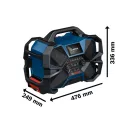BOSCH Radio/încărcător cu acumulator 12V / 18V GPB 18VH-6 SRC (DAB+, Bluetooth, FM și AUX) IP 54