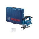 Ferăstrău alternativ BOSCH GST 750 cu mâner etrier, trans. croitor. in cazul / 520 W