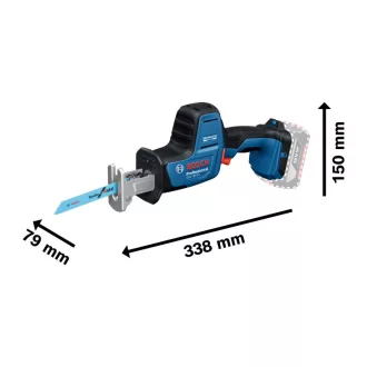   BOSCH Ferastrau sabie compact cu acumulator GSA 18V-24 cu reglaj de turație (fără acumulator și încărcător)