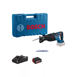   Ferăstrău alternativ cu acumulator BOSCH GSA 185-LI în carcasă (1 x baterie de 5,0 Ah + încărcător rapid)