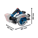 BOSCH Fierăstrău circular cu acumulator GKS 18V-57-2 GX L-BOXX 238 (fără acumulator și încărcător)