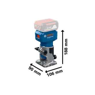   BOSCH Freză de suprafață pe baterie GLF 18V-8 cu control al vitezei de rotație (fără baterie și încărcător)