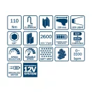 Șofer cu impact BOSCH GDR 12V-110 (fără baterie și încărcător)