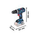 BOSCH Mașină de găurit cu percuție cu acumulator GSB 18V-60 C în L-Boxx (fără baterie + încărcător)
