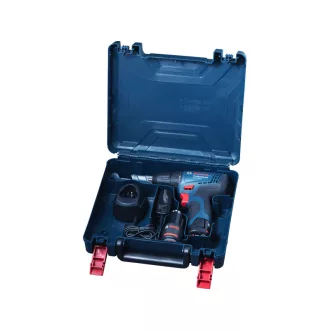  GSR 120-LI (2 x baterie de 2,0 Ah + încărcător) de găurit cu acumulator BOSCH în carcasă