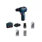 BOSCH mașină de găurit cu acumulator GSR 12V-30 în geantă + seturi de accesorii (2 x baterie de 2,0 Ah + încărcător rapid)