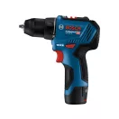 BOSCH mașină de găurit cu acumulator GSR 12V-30 în geantă + seturi de accesorii (2 x baterie de 2,0 Ah + încărcător rapid)