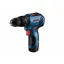 BOSCH Mașină de găurit cu percuție cu acumulator GSB 12V-30 într-o cutie (2 baterii de 2,0 Ah + încărcător rapid)