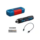 Șurubelniță fără fir BOSCH GO (cu cablu USB-C) + set de biți de 8 piese