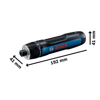   Șurubelniță fără fir BOSCH GO (cu cablu USB-C) + set de biți de 8 piese